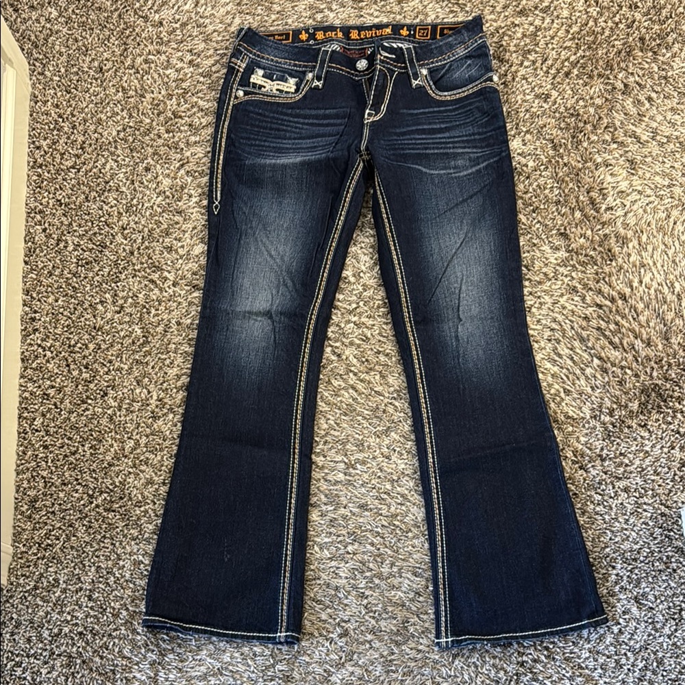 Rock Revival Women's Dark Blue Jeans